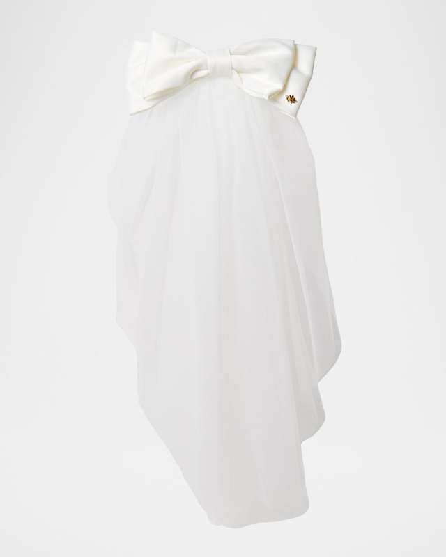 Priscilla Satin Bow Veil